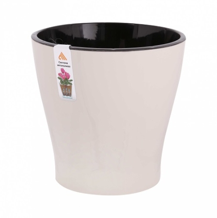 1. Горшок Лея 3,6л М7938 с автополивом, бежевый