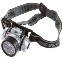 Фонарь налобн. 5352 LED14 3*R03 метал 4реж. UltraFlash10261