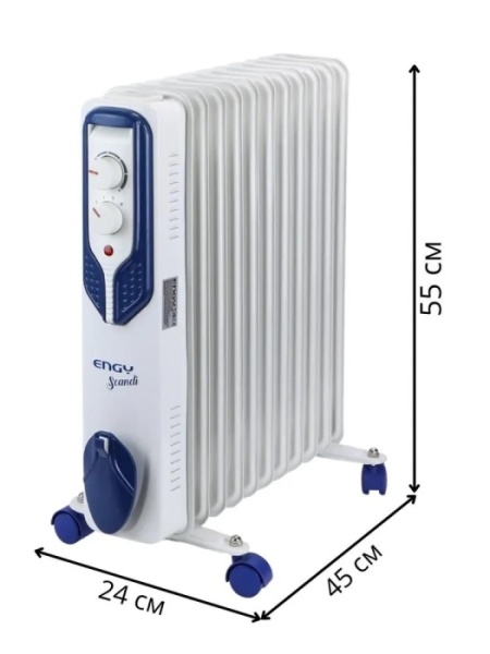 1. Радиатор масляный ENGY EN-2511 Scandi 2,5кВт-11секций