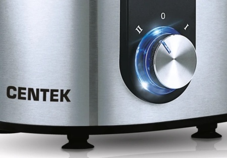 5. Соковыжималка Centek CT-1212  1200Вт, 2 скор. + Pulse, стакан 1100 мл, горловина 75мм