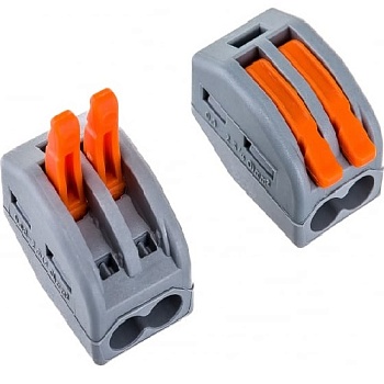 Клемма 4*(0,8-2,5мм) д/распр.короб.2х проводн