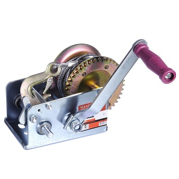 Лебедка шестеренчатая 0,9т тросовая