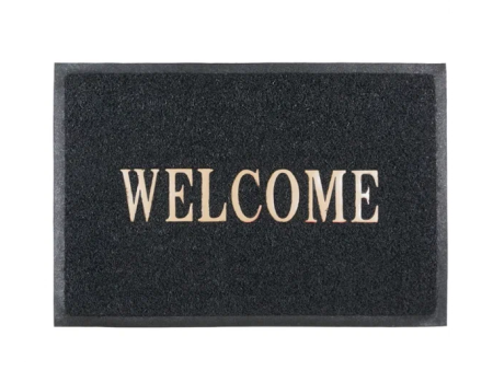 Коврик Коврик пористый 5080см Welcome черный
