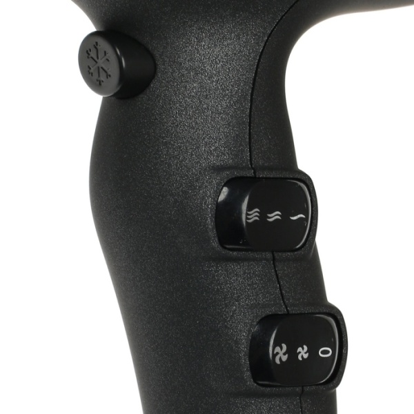 2. Фен Centek CT-2257 (черн) 2000Вт,Soft touch, 2 режима мощности, 2 режима температуры +холодный обдув