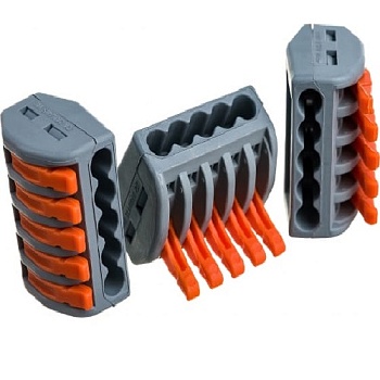 Клемма 4*(0,8-2,5мм) д/распр.короб.5ти проводн