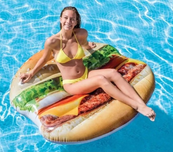 2. Плот надувной Intex Гамбургер 58780EU, 145х142 см