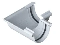 Угол д/желоба ф120*145 ПВХ белый "Альта-Профиль"